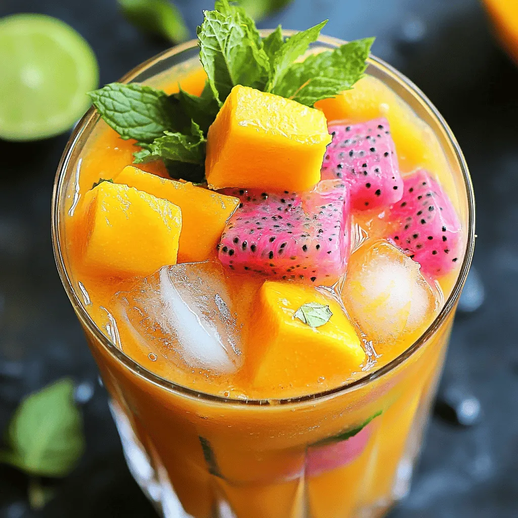 Refreshing Mango Dragonfruit Refresher Recipe Guide