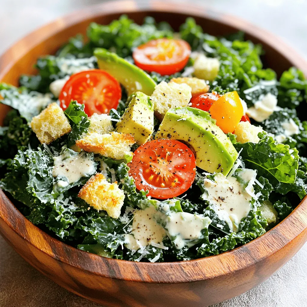 Kale Caesar Salad Fresh and Flavorful Delight
