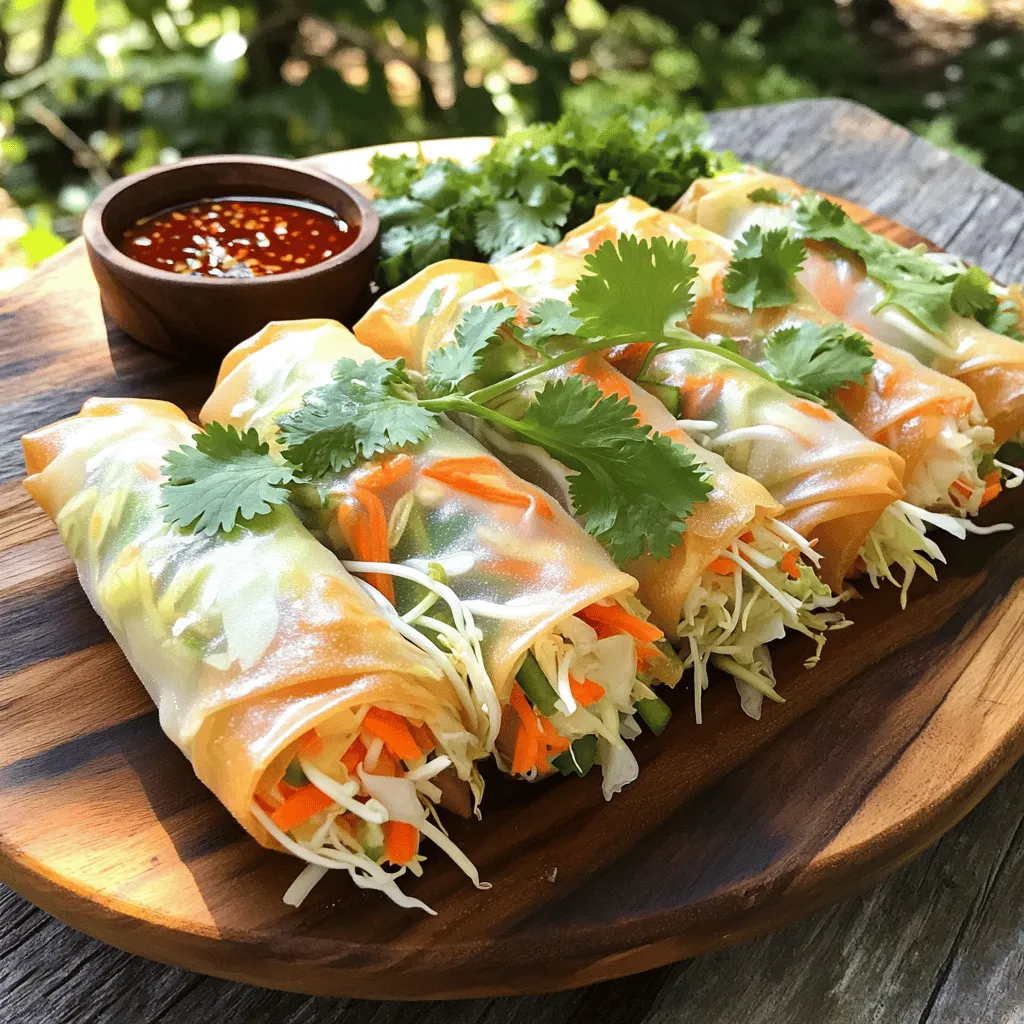 Crispy Vegetable Spring Rolls Easy and Delicious Snack