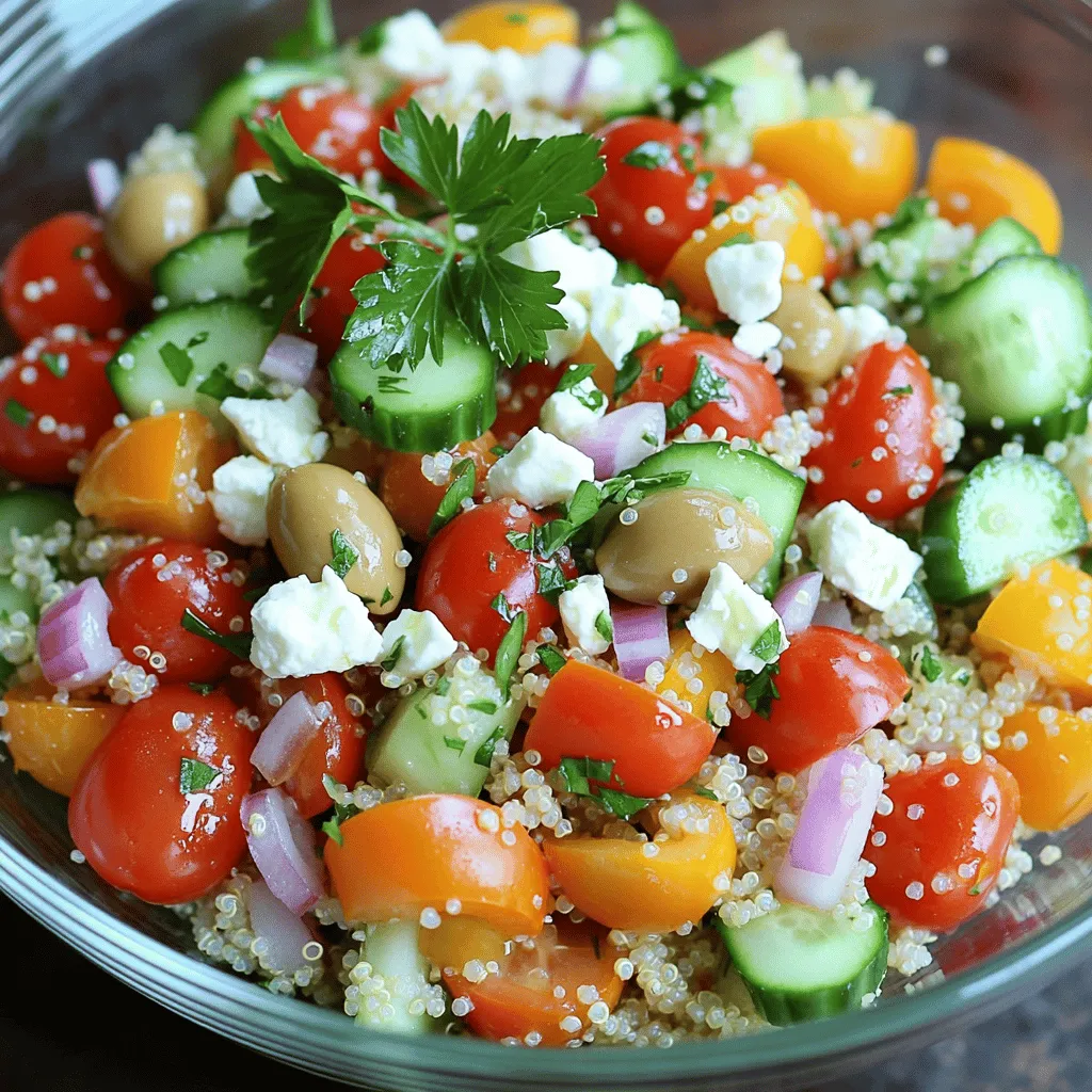 Mediterranean Quinoa Salad Fresh and Flavorful Delight
