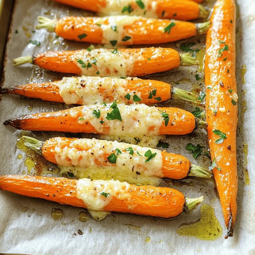 Garlic Parmesan Roasted Carrots Tasty Side Dish Recipe