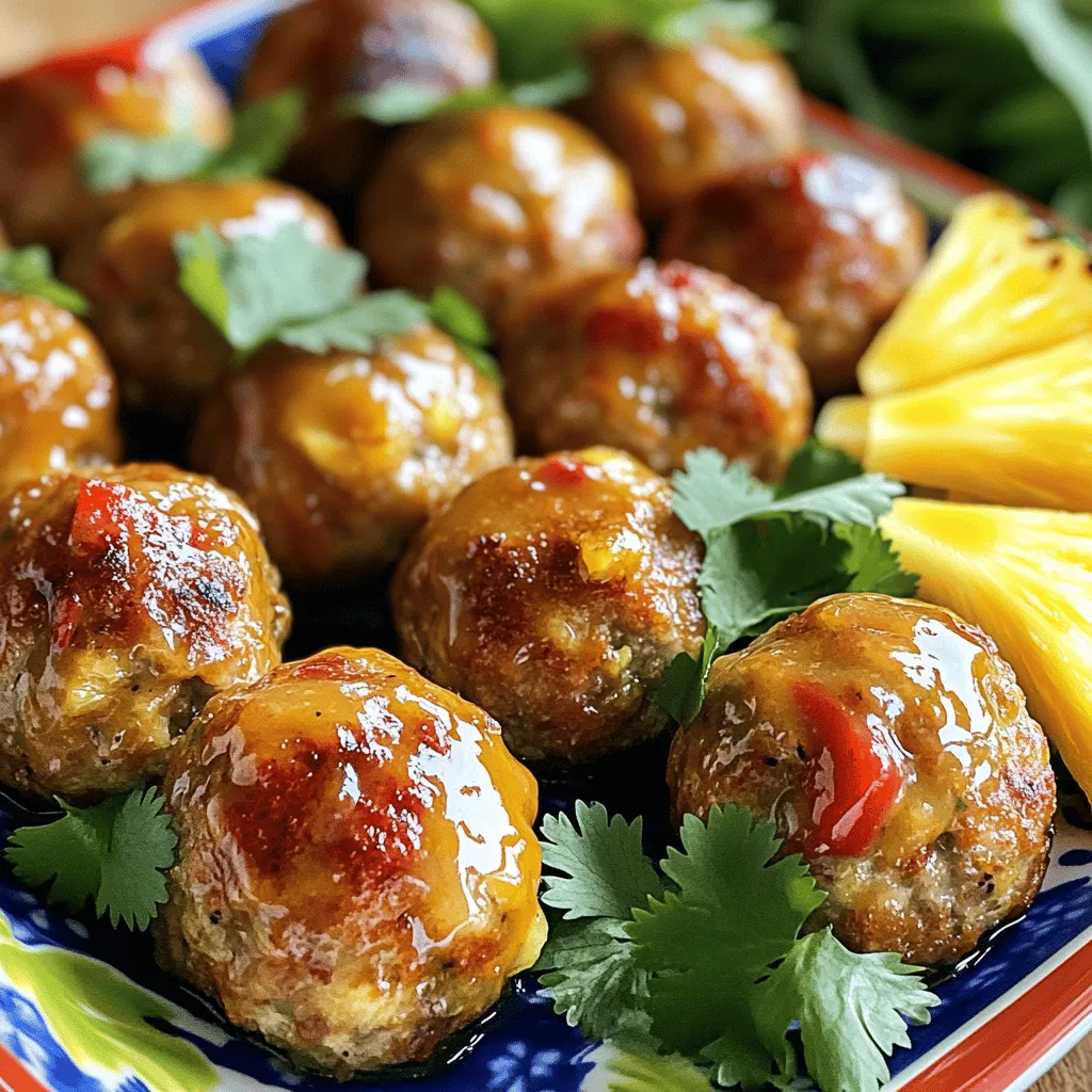 Hawaiian meatballs are a delightful blend of flavors. They mix ground pork, pineapple, and seasonings. This combination gives them a taste that feels tropical and fresh. People love them for their unique flavor and easy preparation.