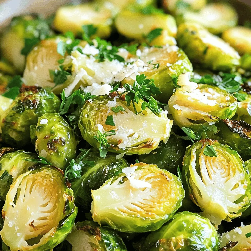 Lemon Garlic Roasted Brussels Sprouts Tasty Side Dish