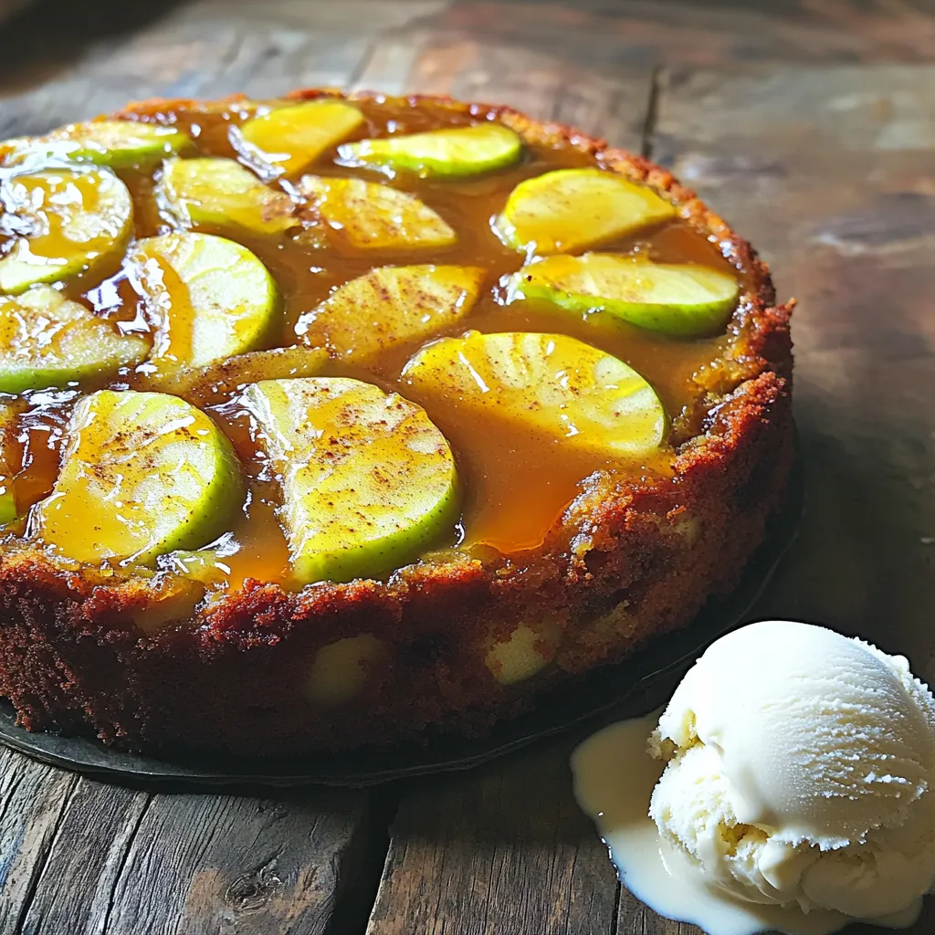Caramel Apple Upside Down Cake Delightful Dessert Recipe