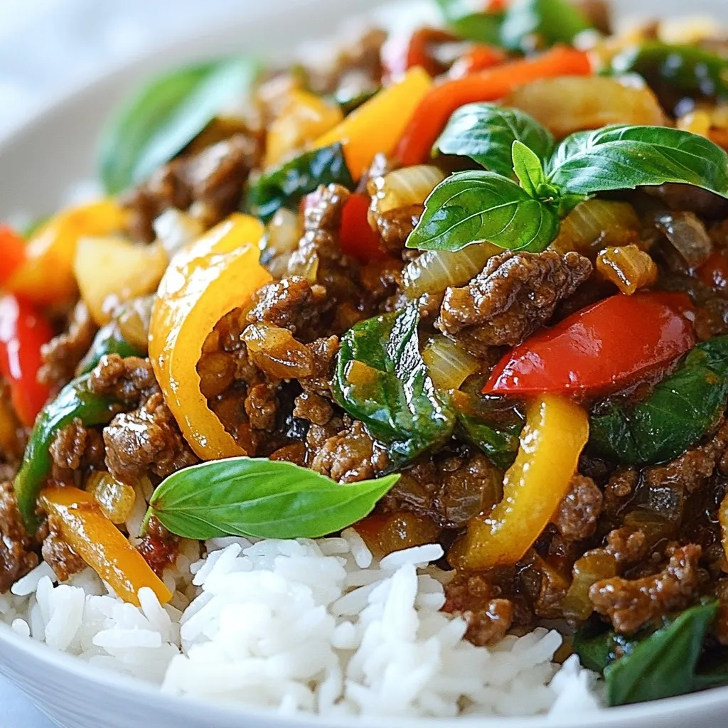 Spicy Thai Basil Beef Flavorful and Easy Recipe