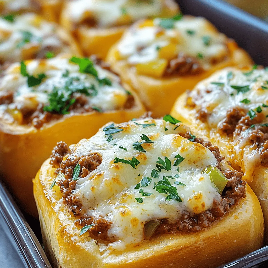 Cheesy garlic bread sloppy joes are a fun twist on classic comfort food. Let