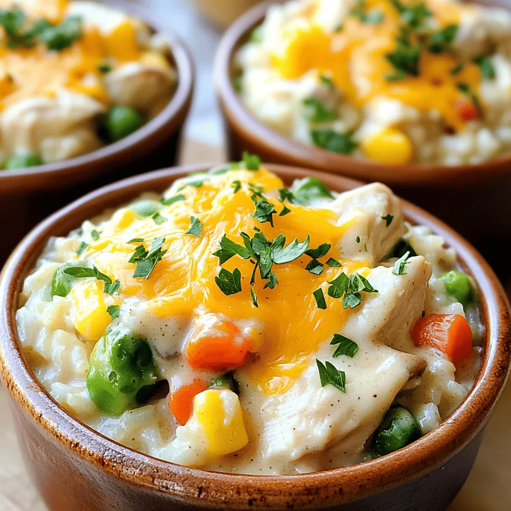 Here’s what you need for the Instant Pot Chicken and Rice Casserole. Gather these ingredients before you start.