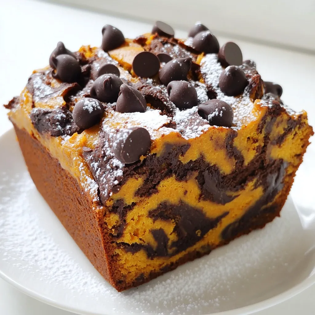 Pumpkin Chocolate Marble Bread Tasty and Simple Recipe