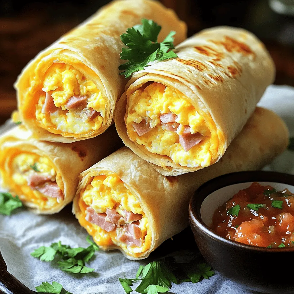 Easy Ham Egg and Cheese Roll-Ups Quick and Tasty Meal