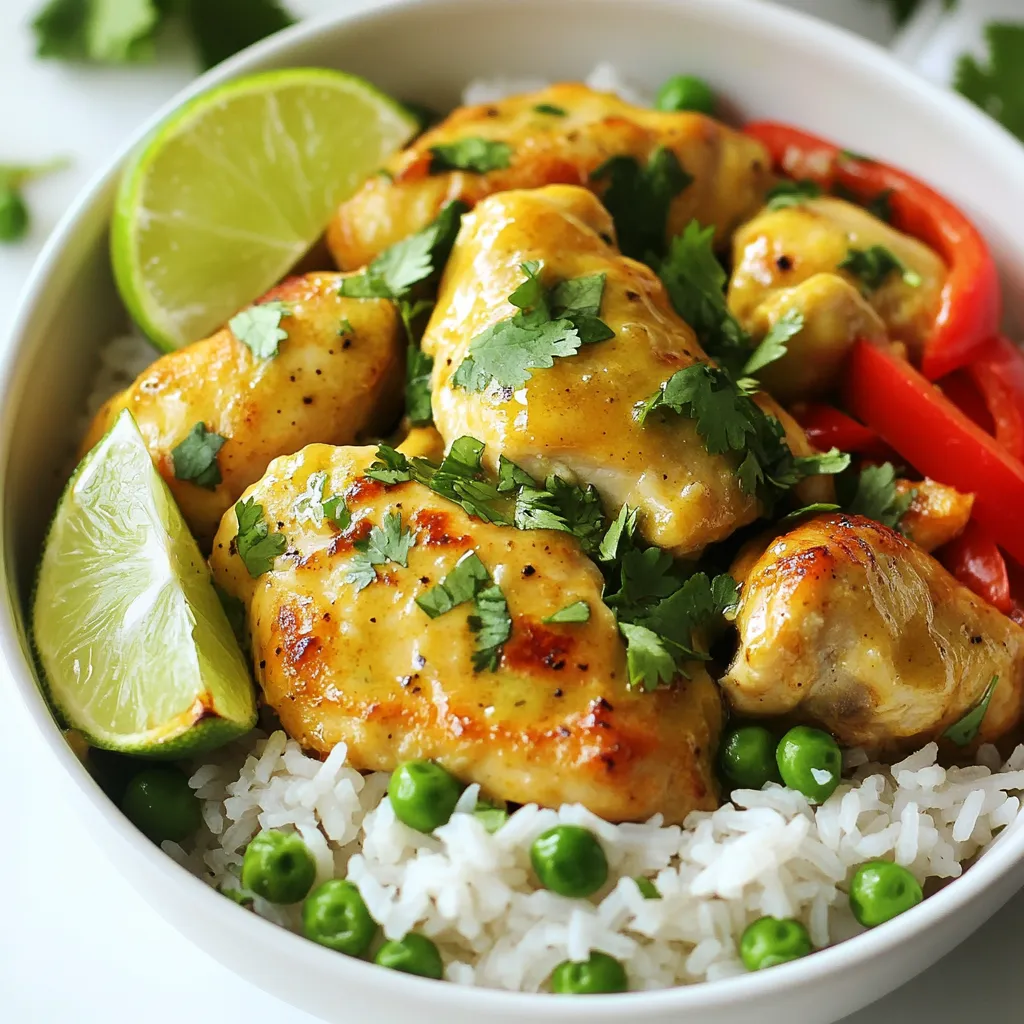 Coconut Chicken and Rice Savory Comfort Dish