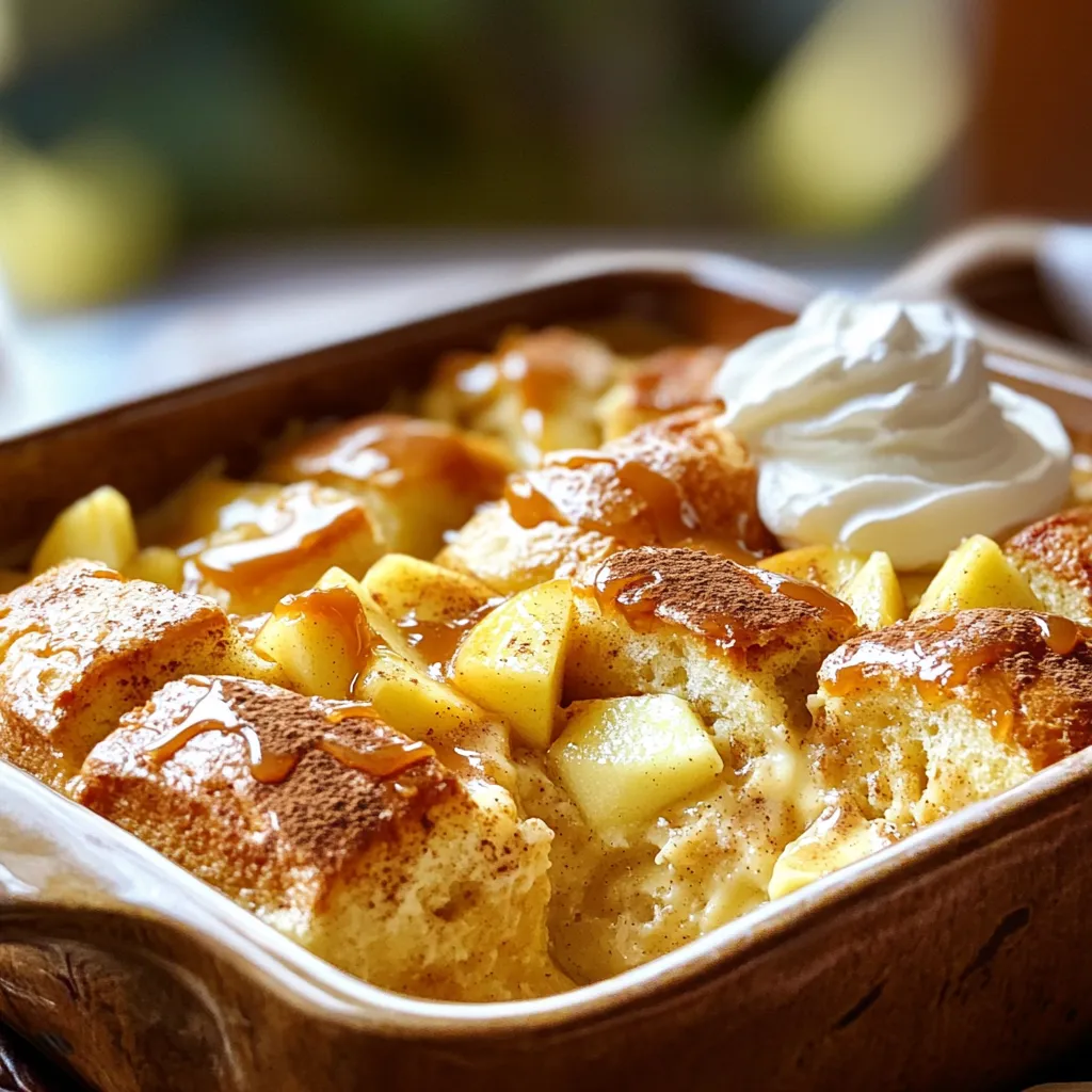 Caramel Apple Bread Pudding Simple and Tasty Treat