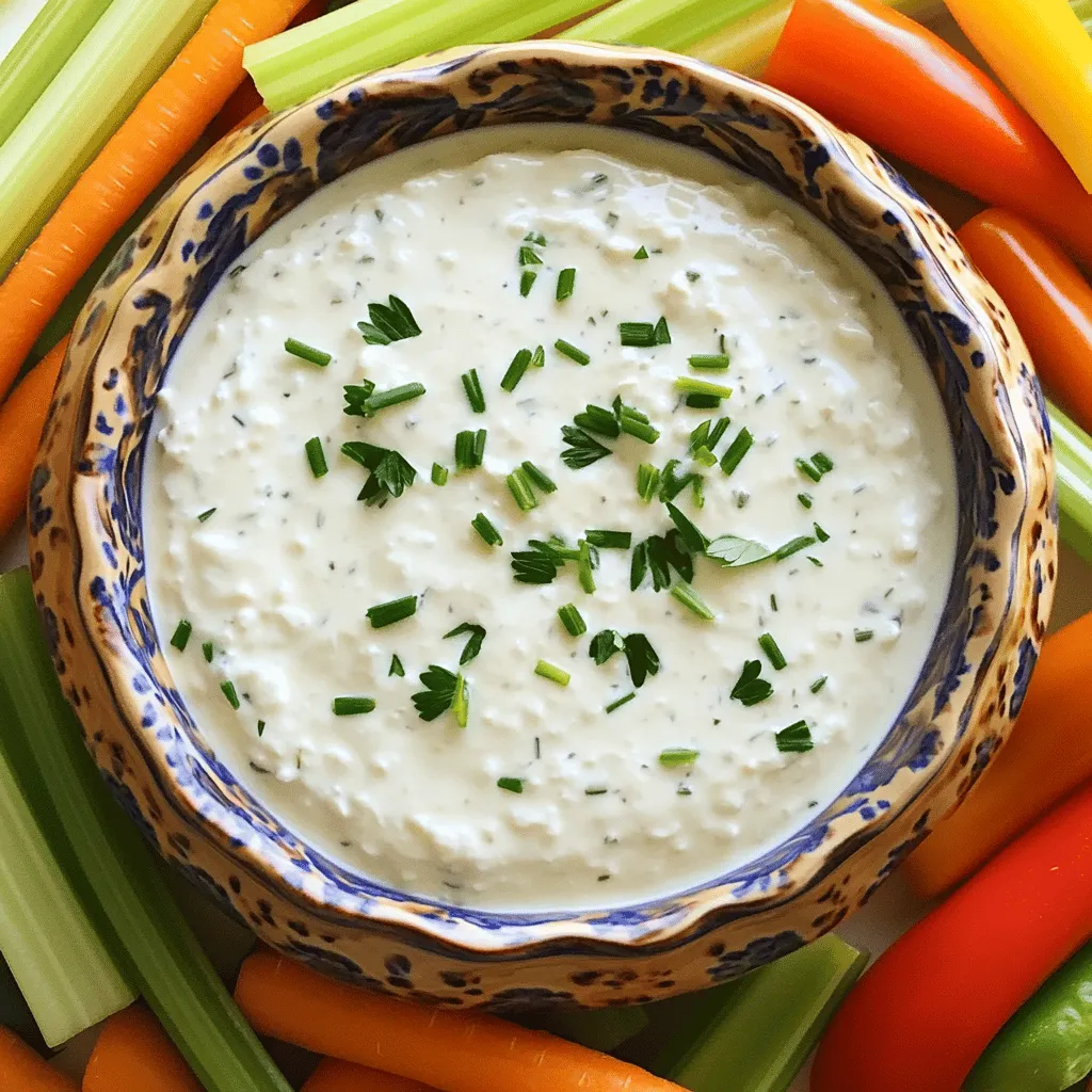Cottage Cheese Ranch Dip Flavorful Party Snack Recipe