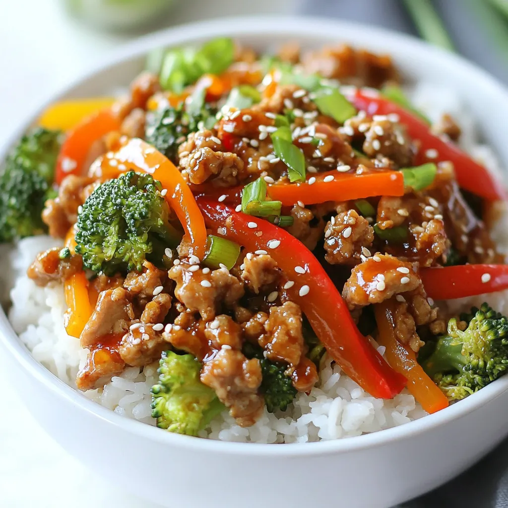 Ground Turkey Teriyaki Stir Fry Flavorful and Quick Dish