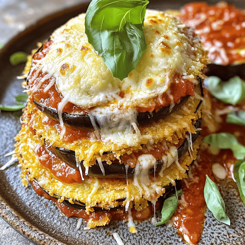 Eggplant Parmesan is a simple dish with a few key ingredients. The main star is, of course, the eggplant. You need two medium eggplants for this recipe. Slice them into 1/4-inch rounds. Salt each slice to draw out excess moisture and bitterness. This ensures a tender bite.