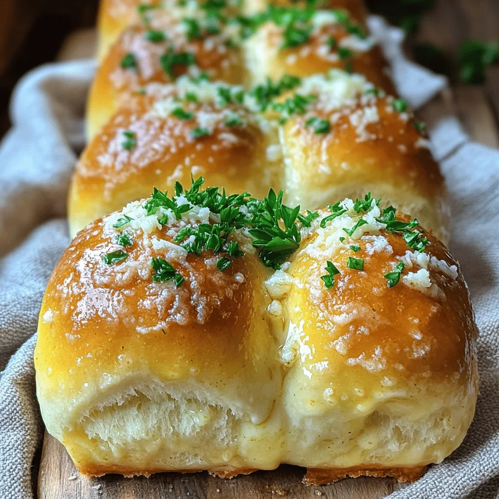 Making homemade garlic bread rolls is fun and easy. You just need a few simple steps. First, gather the right ingredients. For garlic bread rolls, you need: