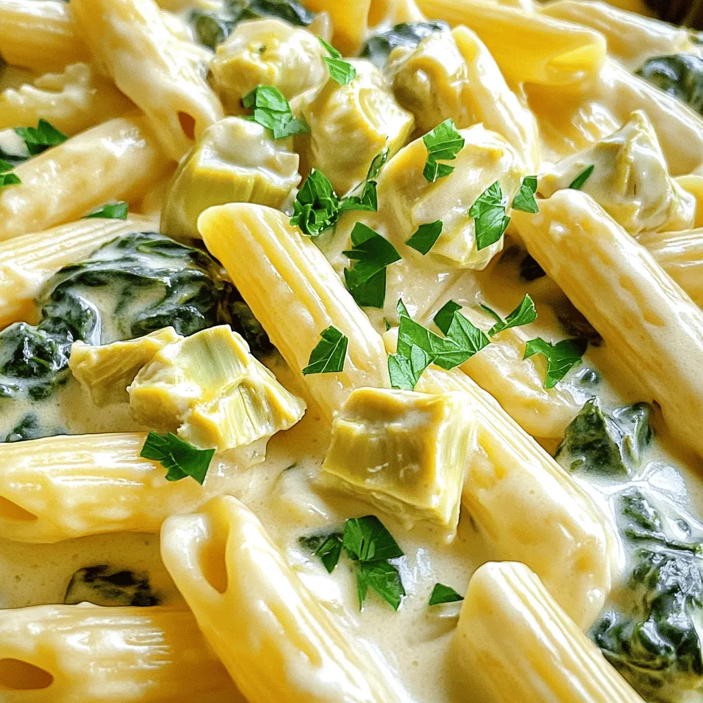 Creamy Spinach and Artichoke Pasta Delight Recipe
