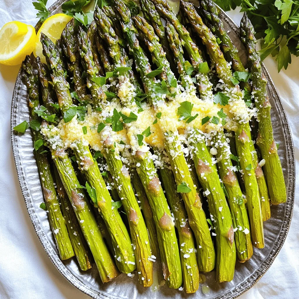 Lemon Garlic Roasted Asparagus Savory Side Dish