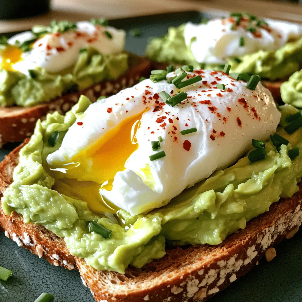 Delicious Avocado Toast with Poached Egg Recipe