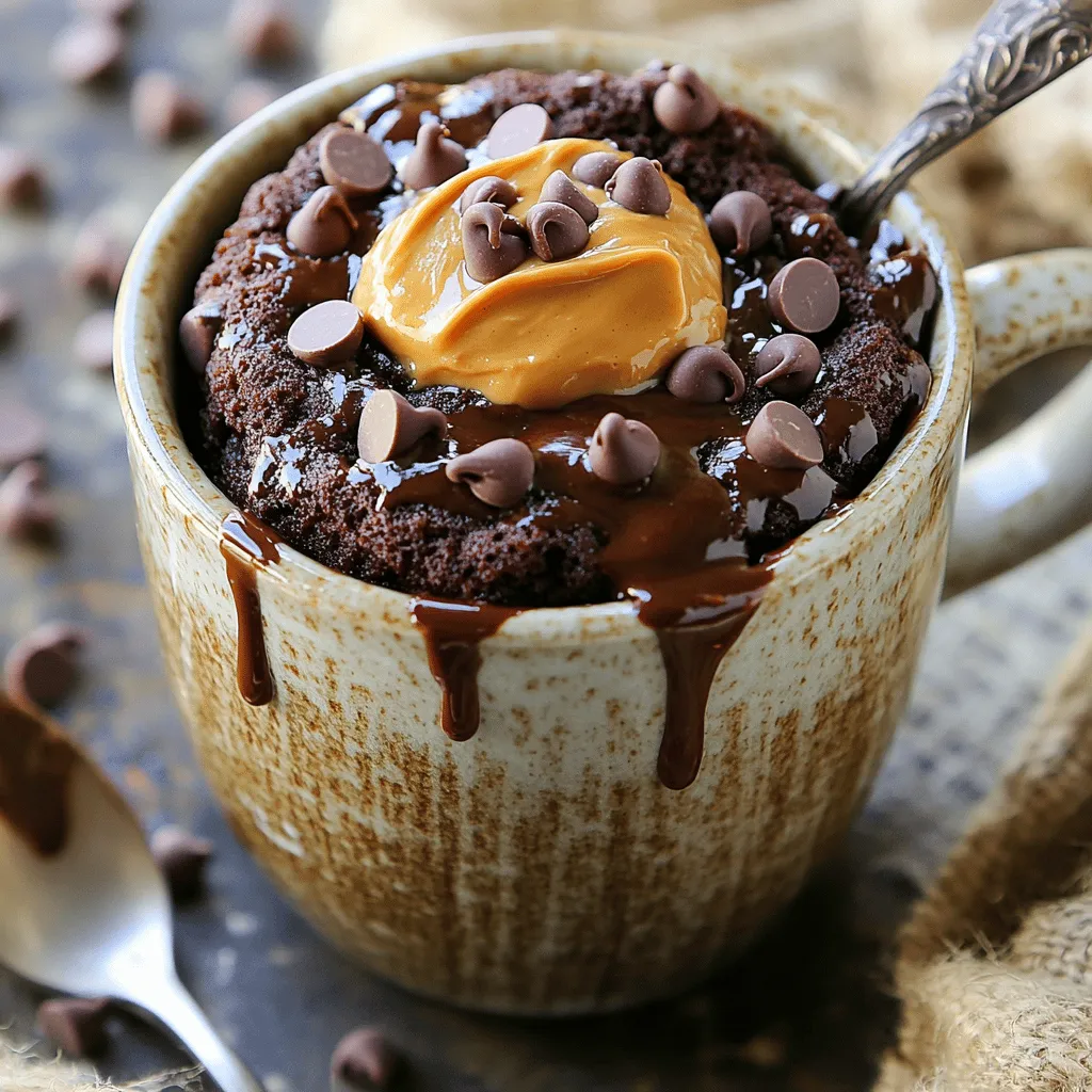 Chocolate Peanut Butter Mug Cake Quick and Easy Treat
