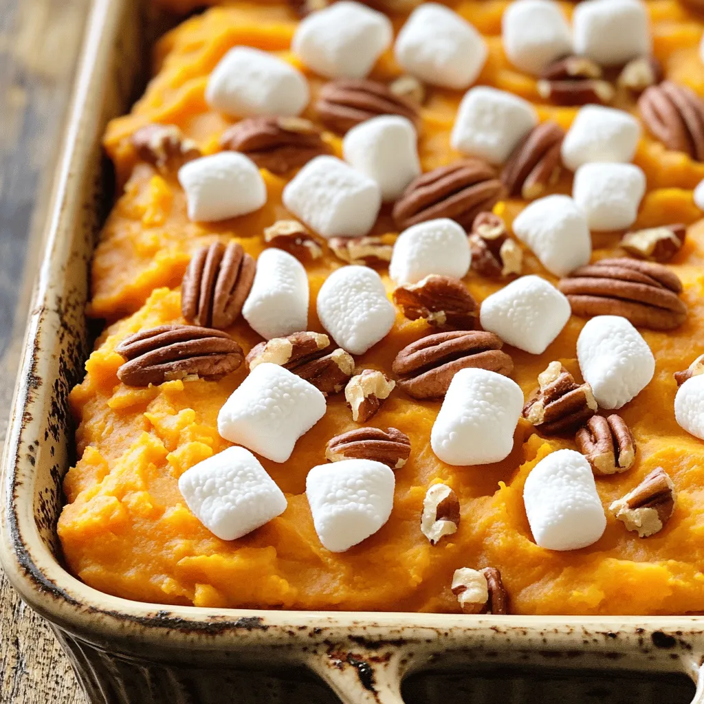 Sweet Potato Casserole with Marshmallows Delight