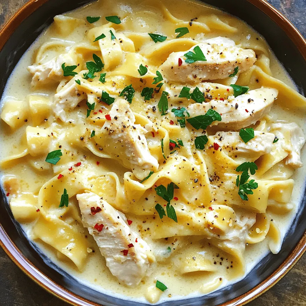 To make buttered noodles and chicken, you need simple, fresh ingredients. The base of this dish is egg noodles. They cook up soft and hold sauce well. You will also need boneless, skinless chicken breasts. This cuts down on prep time and makes cooking easy.