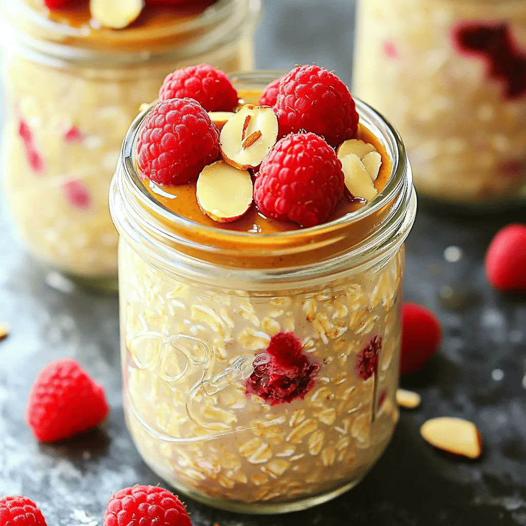 Raspberry Almond Overnight Oats Simple and Healthy Meal