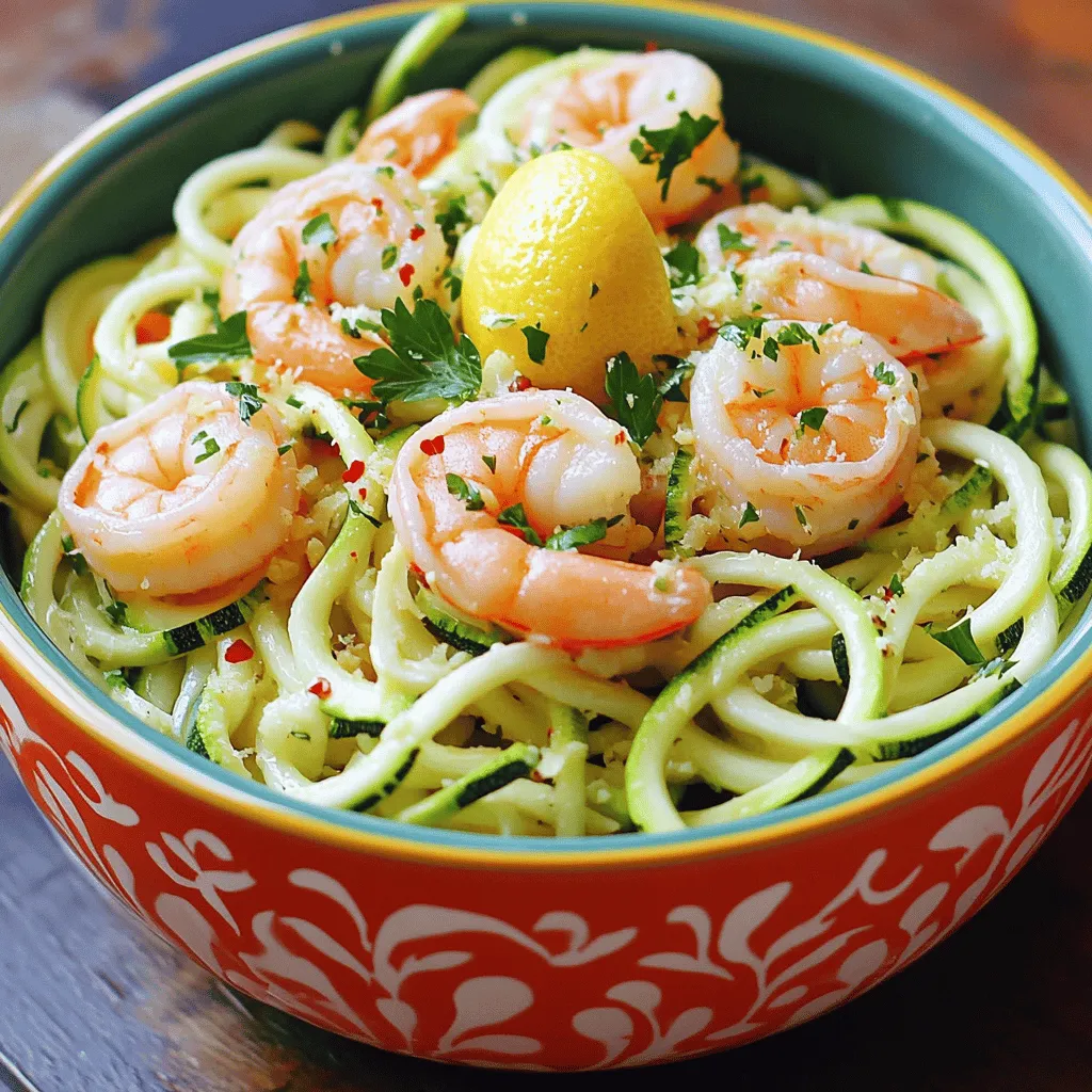 Lemon Garlic Shrimp Zoodles Flavorful and Healthy Meal