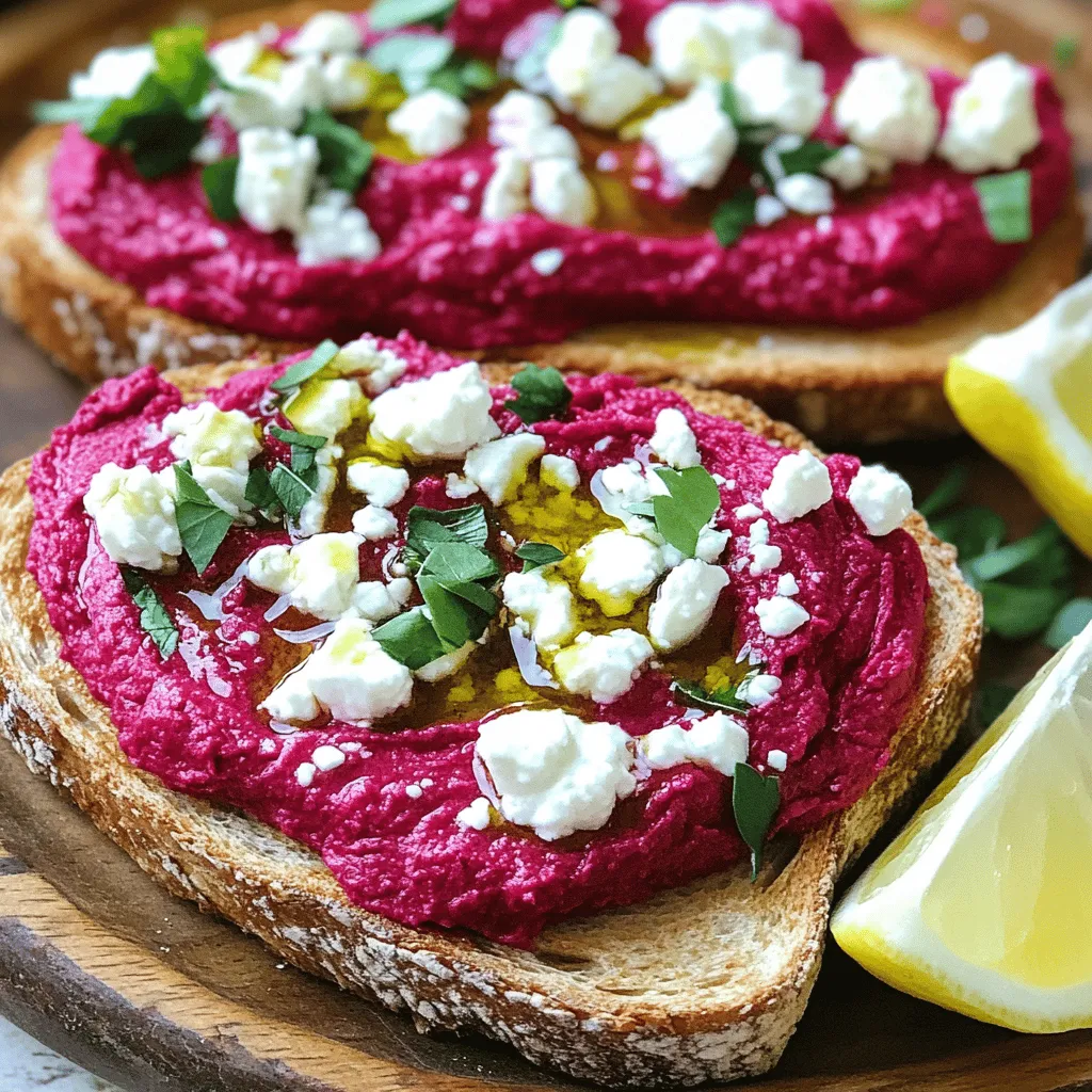 To make High Protein Whipped Beetroot on Toast, gather these key ingredients: