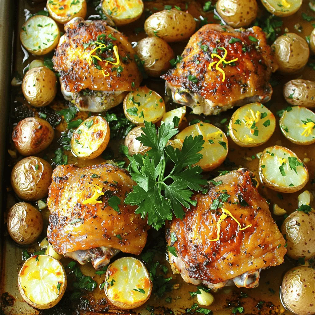 Herb Roasted Chicken and Potatoes Sheet Pan Delight