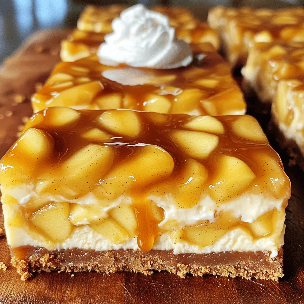 Caramel Apple Cheesecake Bars Delightful and Easy Treat