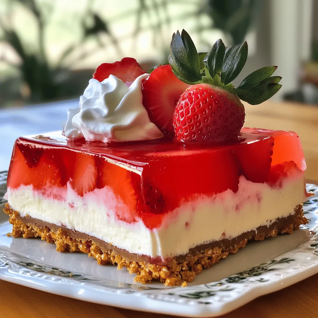 To make a delicious Strawberry Pretzel Salad, you need simple and fresh ingredients. Here’s what you will need: