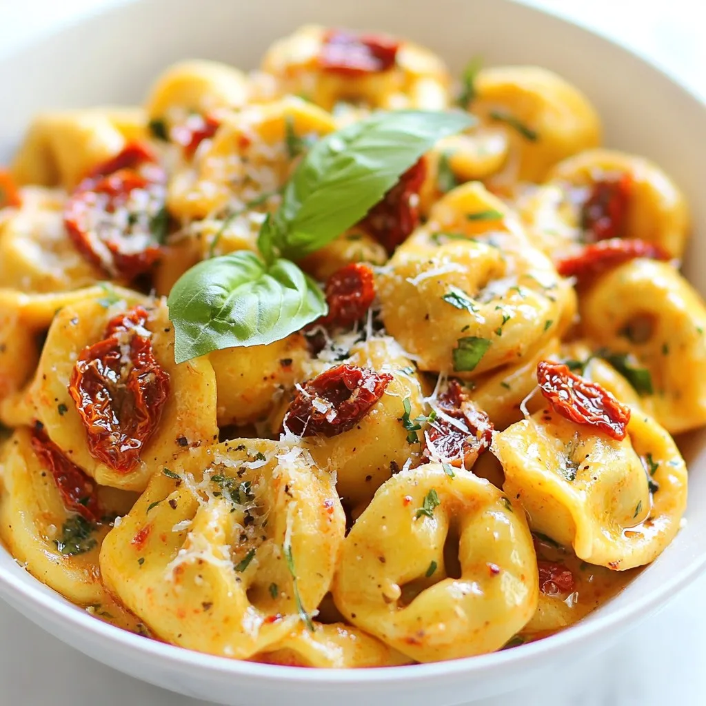 Creamy Sun-Dried Tomato Tortellini Delight Recipe