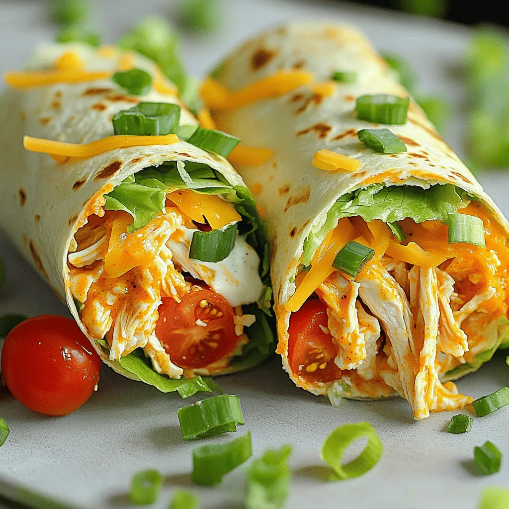 Buffalo Ranch Chicken Wraps Flavorful and Easy Meal