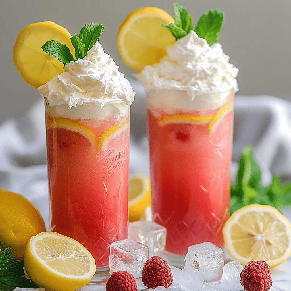 Whipped Pink Lemonade Refreshing Summer Drink Recipe