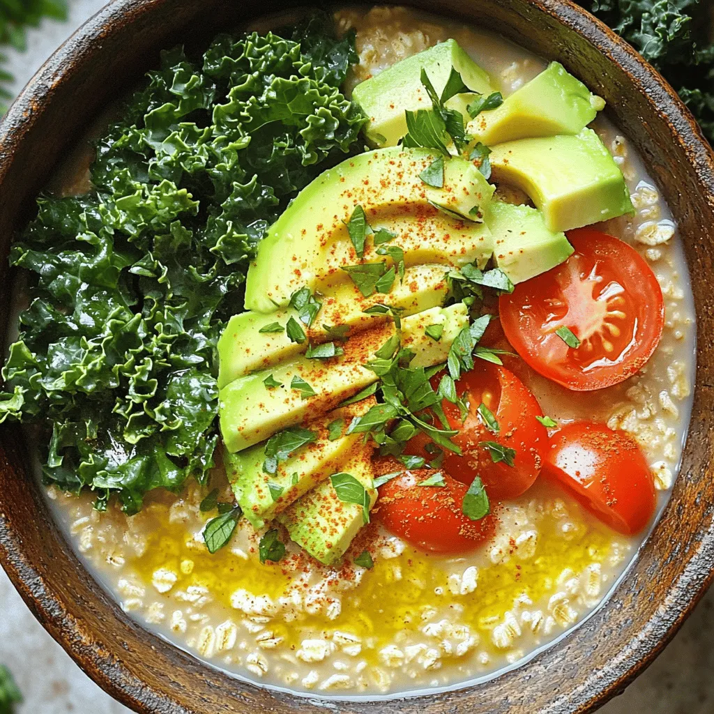 Savory Oatmeal Bowl Flavorful and Nutritious Meal