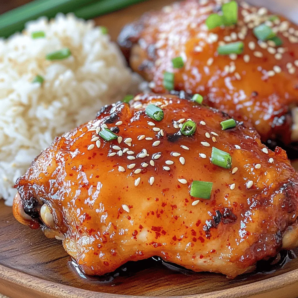 For the perfect sticky honey gochujang chicken recipe, you need some key ingredients.