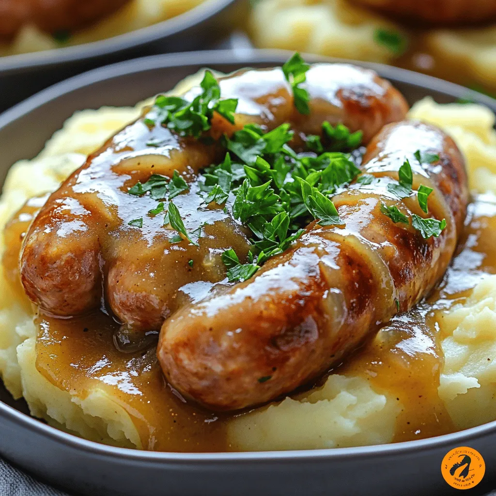 To make a great bangers and mash, you need specific ingredients. The right sausages and potatoes make all the difference.
