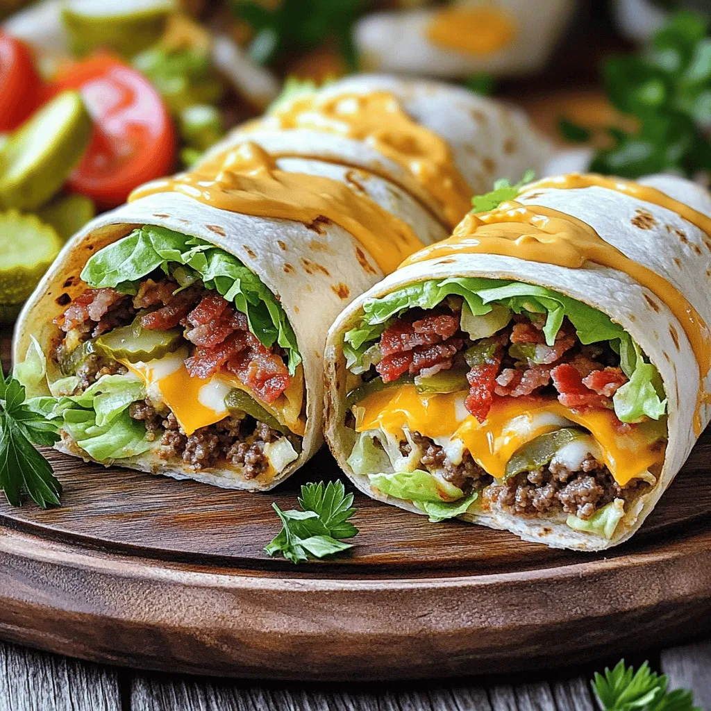To make the ultimate bacon cheeseburger tortilla roll-ups, you need simple, tasty ingredients. Here’s the list to get you started: