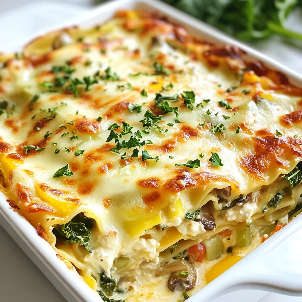Loaded Veggie White Lasagna Nourishing and Flavorful Dish