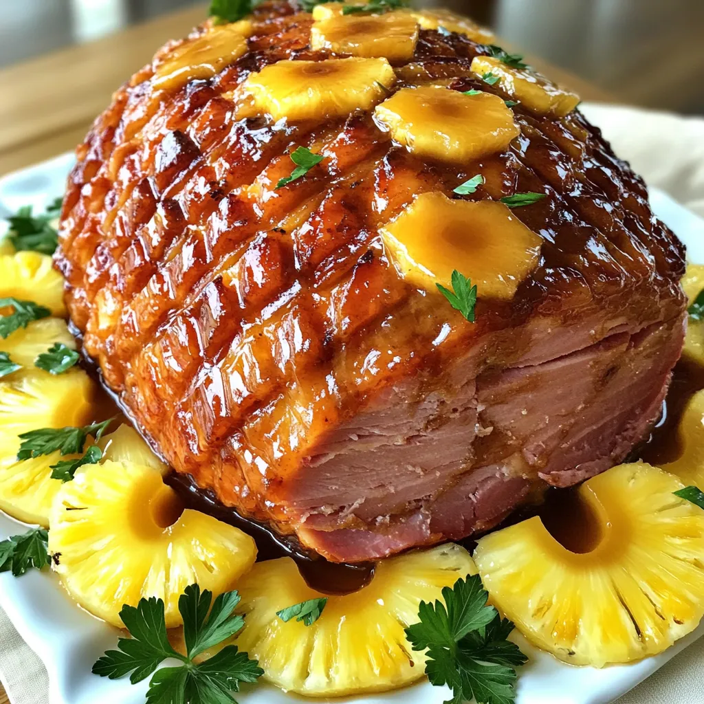 Maple Glazed Ham with Pineapple Flavorful Delight Recipe