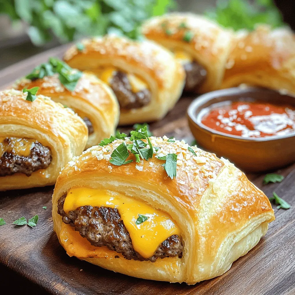 Garlic Parmesan Cheeseburger Bombs Tasty Party Treats