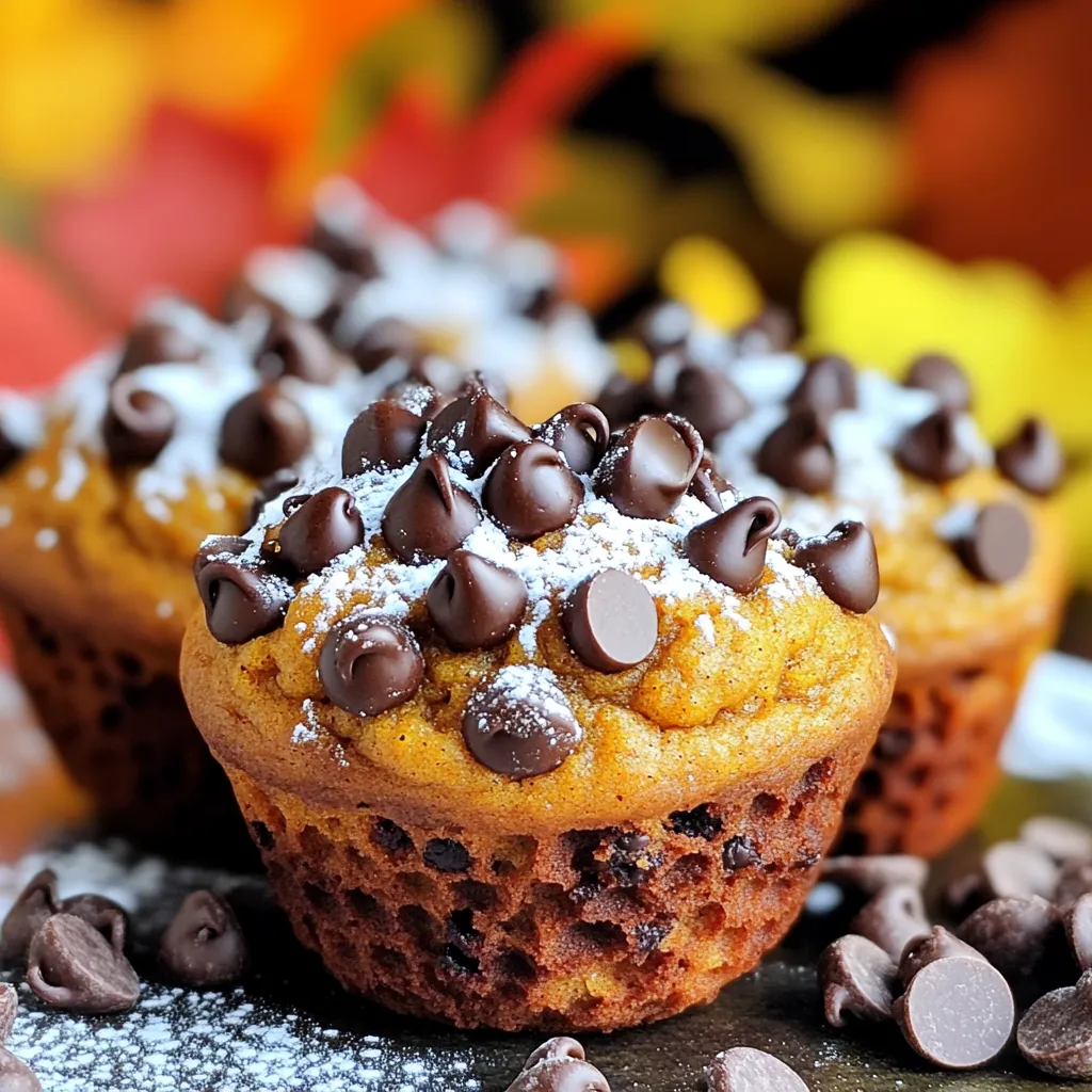 Pumpkin Chocolate Chip Muffins Tasty and Simple Treat