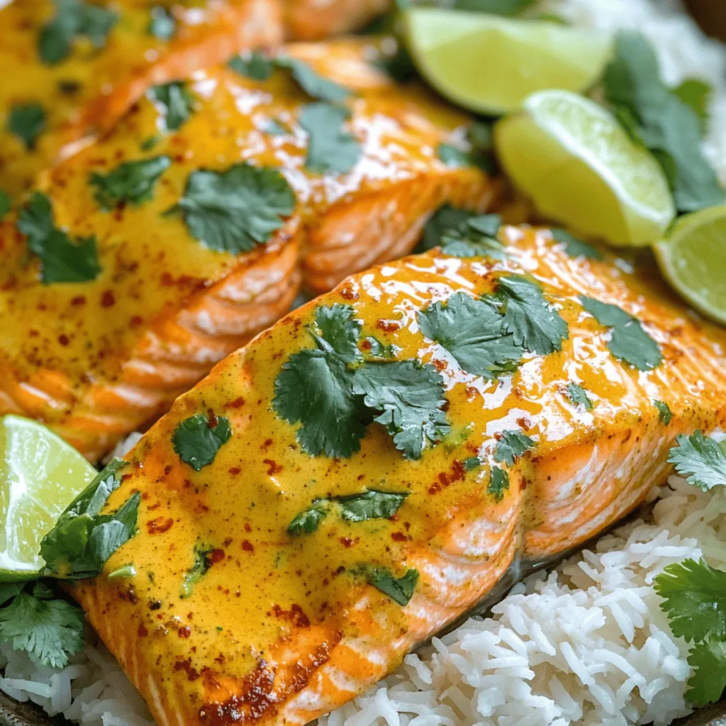 Coconut Curry Salmon with Garlic Butter Simple Recipe