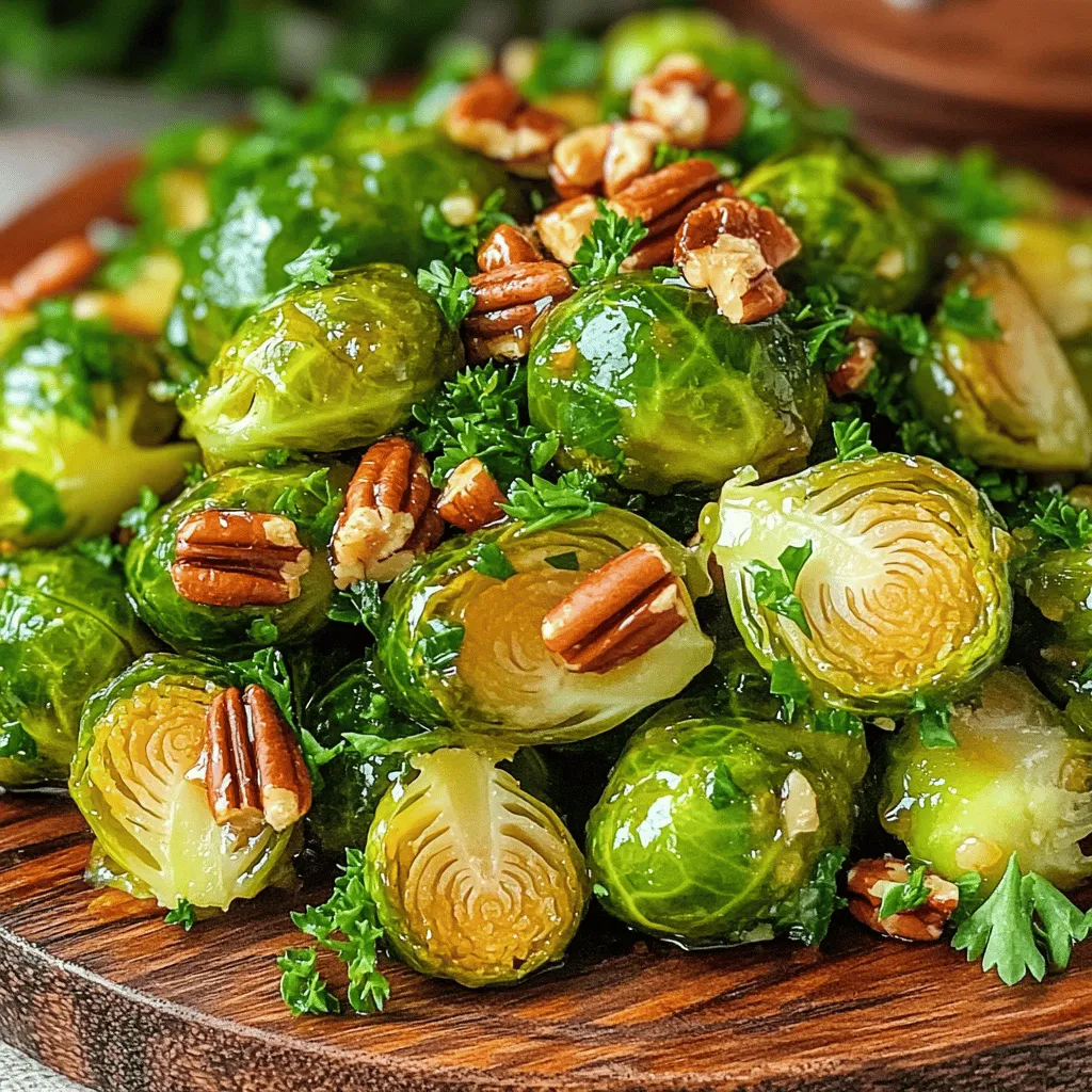 Maple Glazed Brussels Sprouts Savory and Simple Dish
