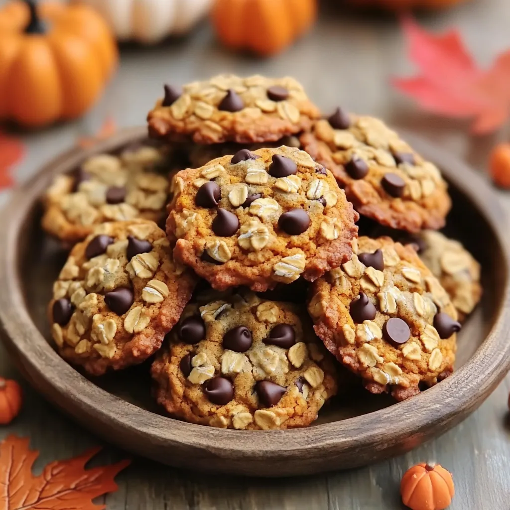 Pumpkin Oatmeal Chocolate Chip Cookies Delightful Treat