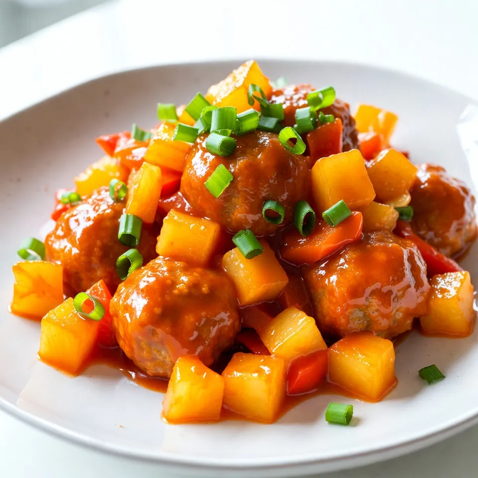 Sweet and Sour Chicken Meatballs Flavorful Dinner Delight