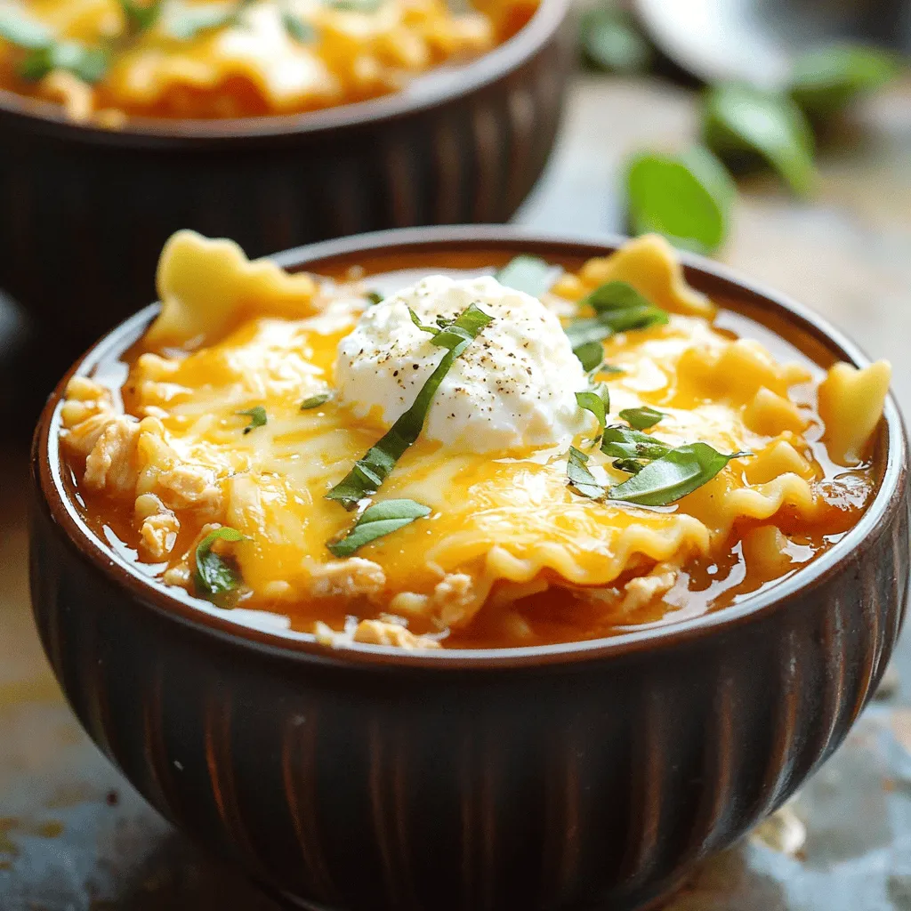 Chicken Lasagna Soup Comforting and Flavorful Recipe