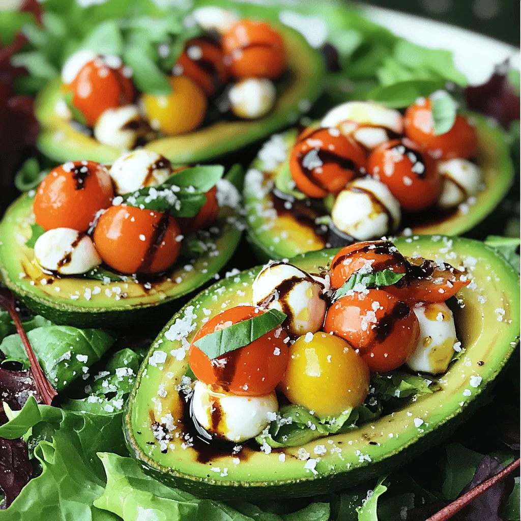 Caprese Stuffed Avocado Delightful Healthy Treat