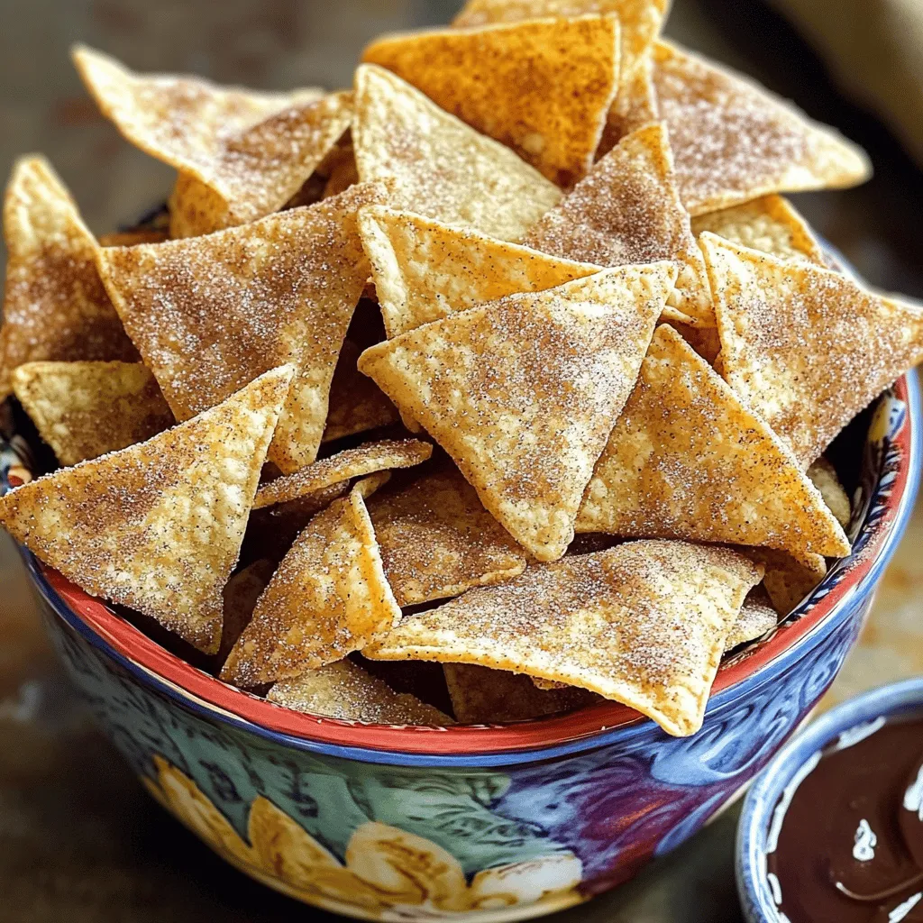 Cinnamon Sugar Tortilla Chips Crispy and Delightful Snack