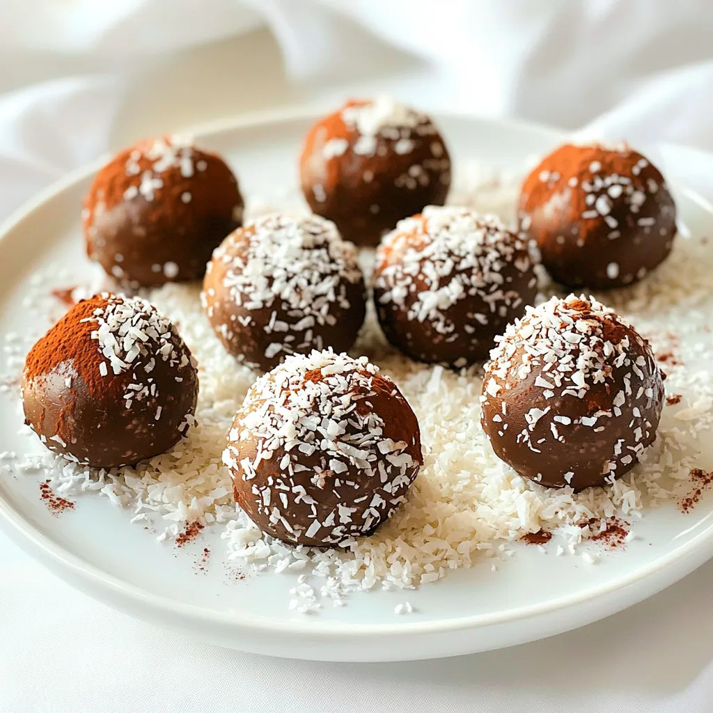 Chocolate Coconut Truffles No Bake Easy Delight